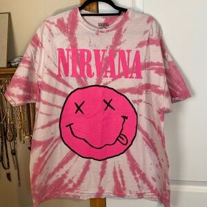 Nirvana Tie Dye Band Tee T-Shirt